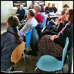 Some of the audience at Stroud Green and Harringay Library